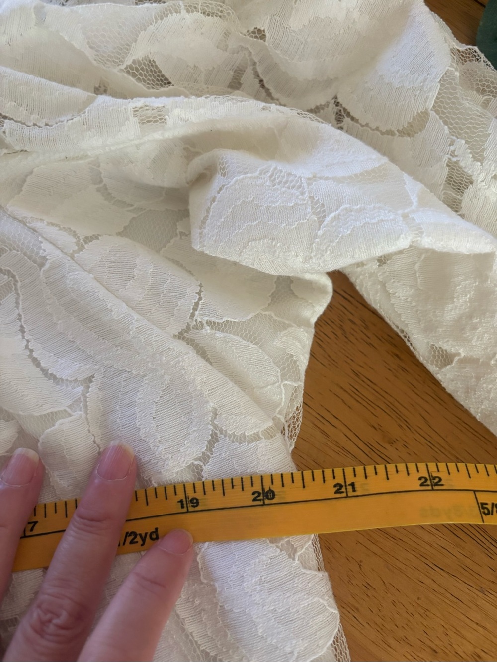 NorthStyle Cream Floral Lace Square-Neck Blouse - Picture 10 of 12